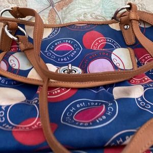 Coach multi color bag